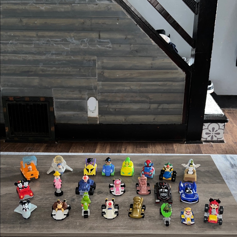 Marvel Spidy Cars/Mario Kart series/Sonic & All-Stars Racing Transformed Pull-Ba